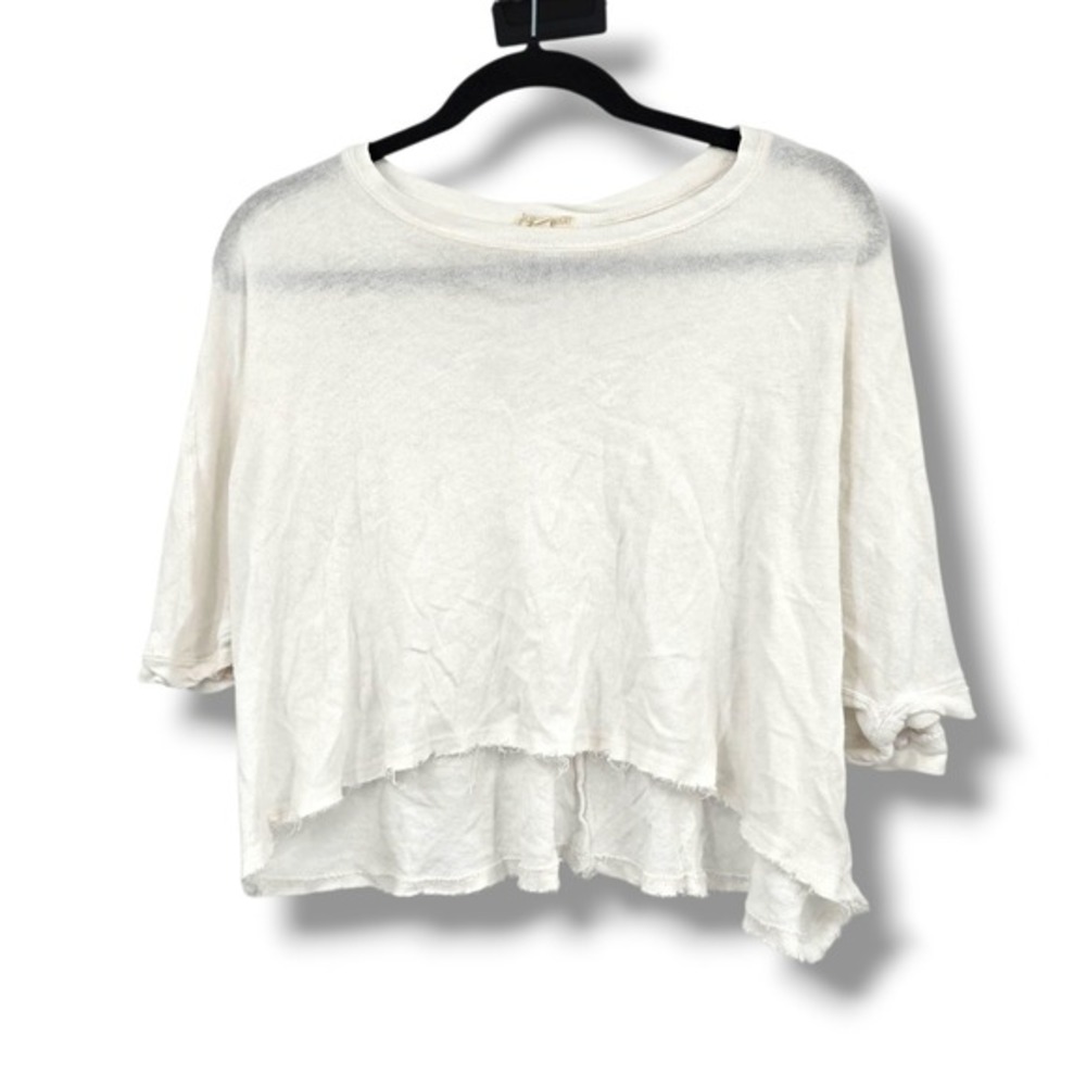 Chelsea & Violet Girls XL Cream Top‎ Dolman Sleeve Hi Low Hem T-Shirt